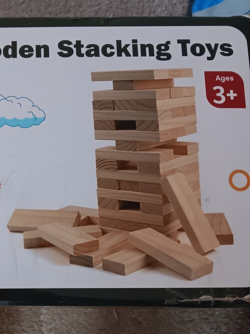 European Montessori Natural Wooden Stacking Blocks